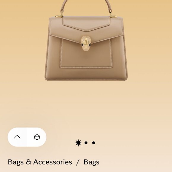 NEW Bvlgari Beige Serpenti Forever Medium Top Bag Timeless Day-to-Night Bag - Picture 8 of 11